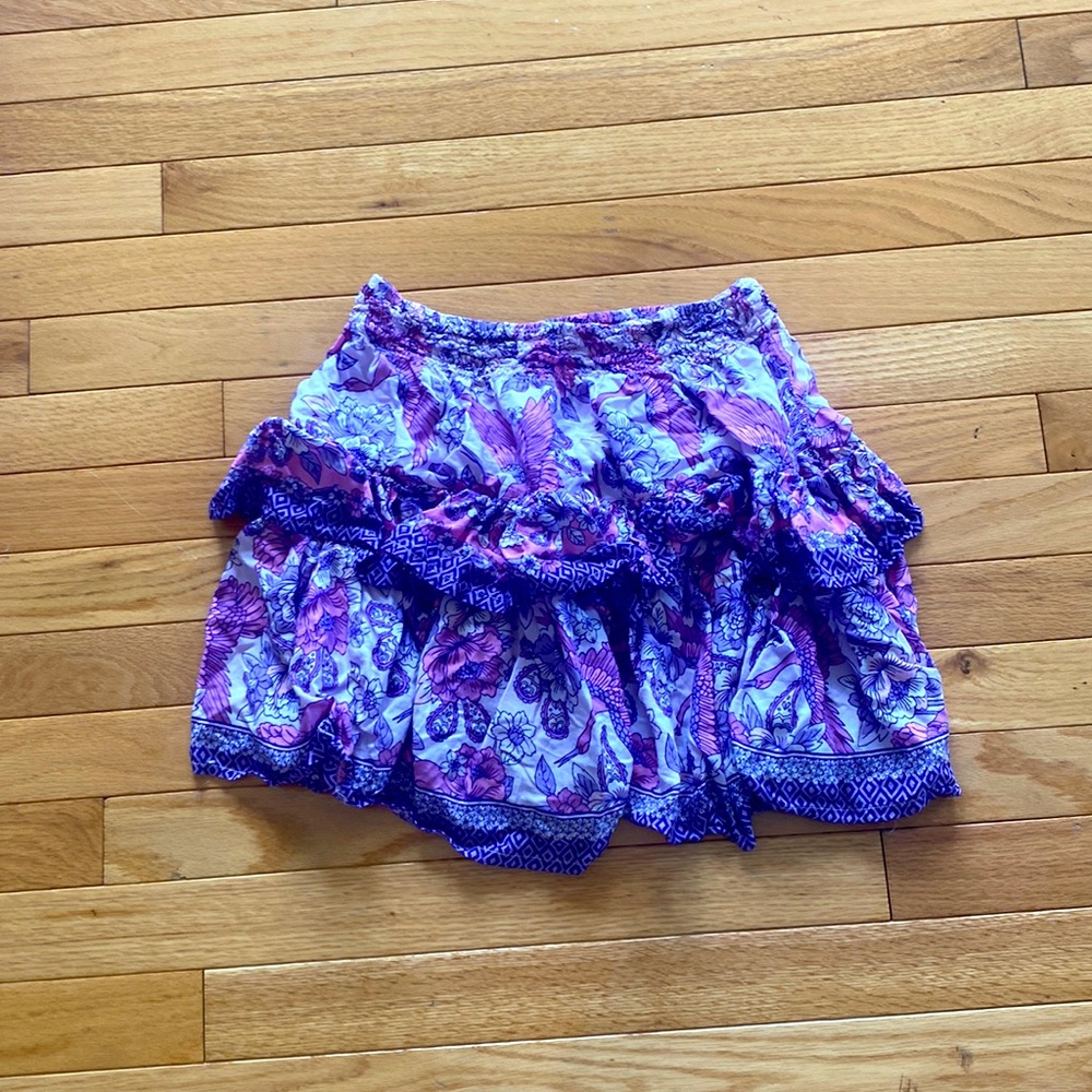 Gorgeous beachy floral print skirt